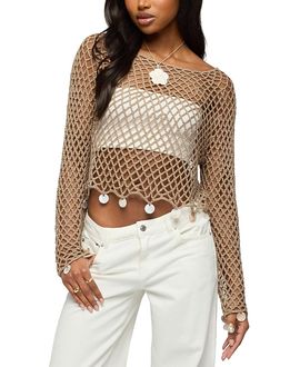 Edikted Edikted Macarena Crochet Charm Top