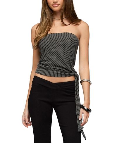 Edikted Edikted Margotte Striped Strapless Top