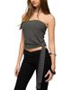 Edikted Edikted Margotte Striped Strapless Top - 4