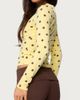 Edikted Edikted Maricelle Polka Dot Long Sleeve T Shirt in Yellow, Women's at Urban Outfitters - 5