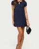 Edikted Edikted Mariella Lacey Eyelet Mini Dress in Navy, Women's at Urban Outfitters - 2