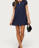 Edikted Edikted Mariella Lacey Eyelet Mini Dress in Navy, Women's at Urban Outfitters - 5