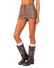 Edikted Edikted Martine High Rise Faux Leather Shorts - 2