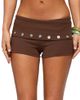 Edikted Edikted Masha Iridescent Button Foldover Shorts - 1