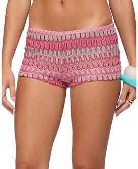 Edikted Edikted Megan Zigzag Crochet Micro Shorts