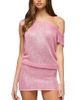 Edikted Edikted Mei Off Shoulder Sequin Knit Dress - 1