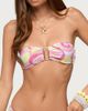 Edikted Edikted Meris Abstract Bandeau Bikini Top in Pink, Women's at Urban Outfitters - 1