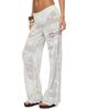 Edikted Edikted Milaya Sheer Crochet Straight Leg Pants - 2