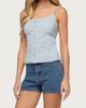 Edikted Edikted Milena High Rise Denim Shorts in Blue/Washed, Women's at Urban Outfitters - 2