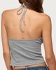 Edikted Edikted Milica Studded High Neck Halter Top in Gray/Melange, Women's at Urban Outfitters - 5