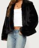 Edikted Edikted Mob Wife Faux Fur Jacket in Black, Women's at Urban Outfitters - 3