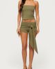 Edikted Edikted Monroah Bead Low Rise Shorts in Olive, Women's at Urban Outfitters - 1