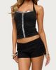 Edikted Edikted Mook Ruched Sequin Halter Top in Black, Women's at Urban Outfitters - 4