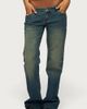 Edikted Edikted Moonie Low Rise Bootcut Jeans in Blue/Washed, Women's at Urban Outfitters - 4