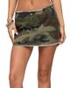 Edikted Edikted Nadyah Studded Camo Denim Mini Skirt - 1