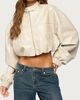 Edikted Edikted Naeva Cropped Faux Leather Jacket in Tan, Women's at Urban Outfitters - 1