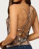 Edikted Edikted Nell Mixed Animal Print Backless Top in Brown, Women's at Urban Outfitters - 5