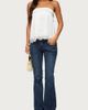 Edikted Edikted Netta Lacey Strapless Satin Effect Top in White, Women's at Urban Outfitters - 2