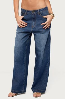EDIKTED EDIKTED Nichol Low Rise Wide Leg Jeans