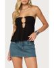 EDIKTED EDIKTED Nikita Keyhole Cutout Strapless Top - 1