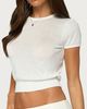Edikted Edikted Nissa Knit Top in White, Women's at Urban Outfitters - 3