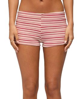 Edikted Edikted Noelia Striped Micro Shorts
