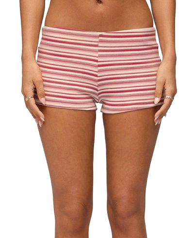 Edikted Edikted Noelia Striped Micro Shorts