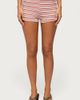 Edikted Edikted Noelia Striped Micro Shorts in Pink, Women's at Urban Outfitters - 1