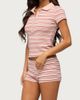 Edikted Edikted Noelia Striped Micro Shorts in Pink, Women's at Urban Outfitters - 2