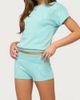 Edikted Edikted Noey Knit Micro Shorts in Aqua, Women's at Urban Outfitters - 1