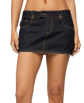 Edikted Edikted Noura Denim Mini Skirt