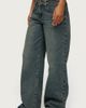 Edikted Edikted Nyc Studded Low Rise Baggy Jeans in Blue/Washed, Women's at Urban Outfitters - 3