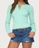 Edikted Edikted Nylah Distressed Denim Mini Skort in Blue/Washed, Women's at Urban Outfitters - 2