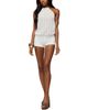 Edikted Edikted Nyomi Textured Backless Halter Neck Romper - 4