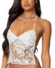 Edikted Edikted Nyx Backless Sheer Lace Top - 1