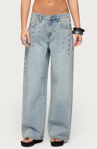 EDIKTED EDIKTED Oaklee Studded Low Rise Baggy Jeans