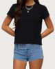Edikted Edikted Odetta Studded Low Rise Denim Shorts in Light/Blue, Women's at Urban Outfitters - 2