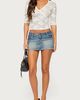 Edikted Edikted Olsi Sheer Lace Three-Quarter Sleeve Top in Cream, Women's at Urban Outfitters - 2
