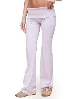 Edikted Edikted Oriane Foldover Flared Leggings