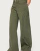 Edikted Edikted Pascale Stitched Low Rise Wide Leg Jeans in Olive, Women's at Urban Outfitters - 4