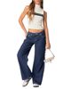 Edikted Edikted Pinstripe Low Rise Jeans - 4