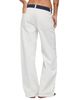 Edikted Edikted Polka Dot Waistband Low Rise Baggy Jeans - 3