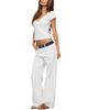 Edikted Edikted Polka Dot Waistband Low Rise Baggy Jeans - 5