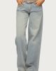 Edikted Edikted Quintie Mid Rise Straight Leg Jeans in Vintage/Light/Wash, Women's at Urban Outfitters - 4