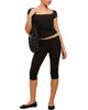 Edikted Edikted Ravena Foldover Capri Leggings - 2