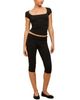 Edikted Edikted Ravena Foldover Capri Leggings - 5