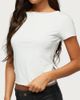 Edikted Edikted Rea Shredded Cutout Lacey Top in White/And/Black, Women's at Urban Outfitters - 4
