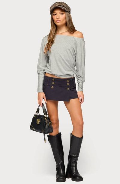 EDIKTED EDIKTED Reila Button Wrap Skort