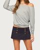Edikted Edikted Reila Button Wrap Skort in Navy, Women's at Urban Outfitters - 1
