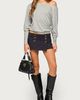 Edikted Edikted Reila Button Wrap Skort in Navy, Women's at Urban Outfitters - 5